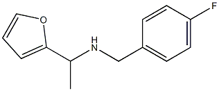 [(4-fluorophenyl)methyl][1-(furan-2-yl)ethyl]amine 结构式