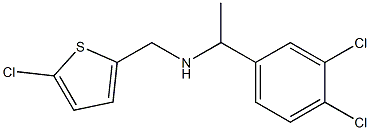 [(5-chlorothiophen-2-yl)methyl][1-(3,4-dichlorophenyl)ethyl]amine 结构式