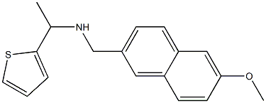 [(6-methoxynaphthalen-2-yl)methyl][1-(thiophen-2-yl)ethyl]amine 结构式