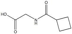 [(cyclobutylcarbonyl)amino]acetic acid 结构式