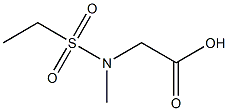 [(ethylsulfonyl)(methyl)amino]acetic acid 结构式