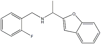 [1-(1-benzofuran-2-yl)ethyl][(2-fluorophenyl)methyl]amine 结构式