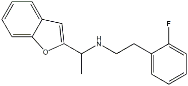 [1-(1-benzofuran-2-yl)ethyl][2-(2-fluorophenyl)ethyl]amine 结构式