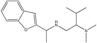 [1-(1-benzofuran-2-yl)ethyl][2-(dimethylamino)-3-methylbutyl]amine 结构式