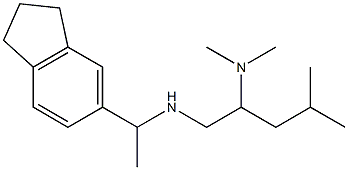 [1-(2,3-dihydro-1H-inden-5-yl)ethyl][2-(dimethylamino)-4-methylpentyl]amine 结构式