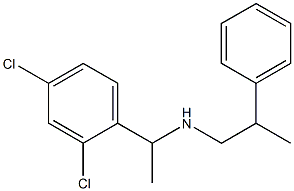 [1-(2,4-dichlorophenyl)ethyl](2-phenylpropyl)amine 结构式