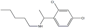 [1-(2,4-dichlorophenyl)ethyl](pentyl)amine 结构式