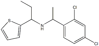 [1-(2,4-dichlorophenyl)ethyl][1-(thiophen-2-yl)propyl]amine 结构式