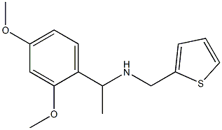 [1-(2,4-dimethoxyphenyl)ethyl](thiophen-2-ylmethyl)amine 结构式