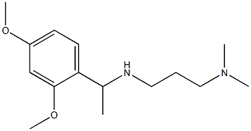 [1-(2,4-dimethoxyphenyl)ethyl][3-(dimethylamino)propyl]amine 结构式