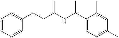 [1-(2,4-dimethylphenyl)ethyl](4-phenylbutan-2-yl)amine 结构式