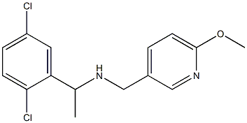 [1-(2,5-dichlorophenyl)ethyl][(6-methoxypyridin-3-yl)methyl]amine 结构式