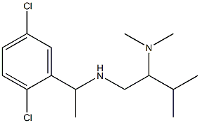 [1-(2,5-dichlorophenyl)ethyl][2-(dimethylamino)-3-methylbutyl]amine 结构式