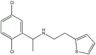 [1-(2,5-dichlorophenyl)ethyl][2-(thiophen-2-yl)ethyl]amine 结构式