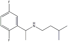 [1-(2,5-difluorophenyl)ethyl](3-methylbutyl)amine 结构式