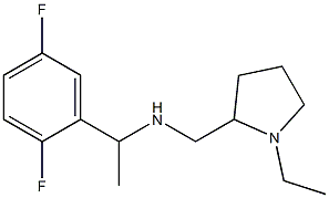 [1-(2,5-difluorophenyl)ethyl][(1-ethylpyrrolidin-2-yl)methyl]amine 结构式