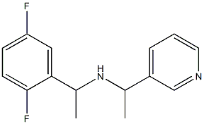 [1-(2,5-difluorophenyl)ethyl][1-(pyridin-3-yl)ethyl]amine 结构式
