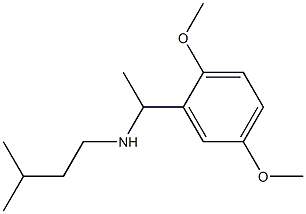 [1-(2,5-dimethoxyphenyl)ethyl](3-methylbutyl)amine 结构式
