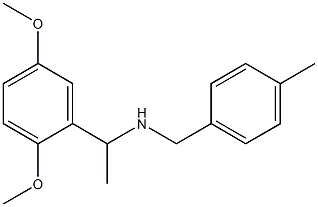 [1-(2,5-dimethoxyphenyl)ethyl][(4-methylphenyl)methyl]amine 结构式