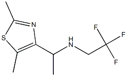 [1-(2,5-dimethyl-1,3-thiazol-4-yl)ethyl](2,2,2-trifluoroethyl)amine 结构式