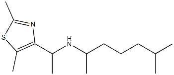 [1-(2,5-dimethyl-1,3-thiazol-4-yl)ethyl](6-methylheptan-2-yl)amine 结构式