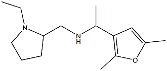 [1-(2,5-dimethylfuran-3-yl)ethyl][(1-ethylpyrrolidin-2-yl)methyl]amine 结构式