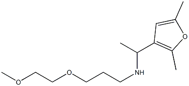 [1-(2,5-dimethylfuran-3-yl)ethyl][3-(2-methoxyethoxy)propyl]amine 结构式