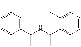 [1-(2,5-dimethylphenyl)ethyl][1-(2-methylphenyl)ethyl]amine 结构式