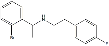 [1-(2-bromophenyl)ethyl][2-(4-fluorophenyl)ethyl]amine 结构式