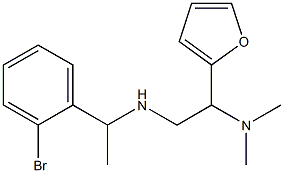 [1-(2-bromophenyl)ethyl][2-(dimethylamino)-2-(furan-2-yl)ethyl]amine 结构式