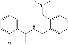 [1-(2-chlorophenyl)ethyl]({2-[(dimethylamino)methyl]phenyl}methyl)amine 结构式