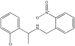 [1-(2-chlorophenyl)ethyl][(2-nitrophenyl)methyl]amine 结构式