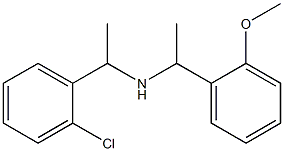 [1-(2-chlorophenyl)ethyl][1-(2-methoxyphenyl)ethyl]amine 结构式