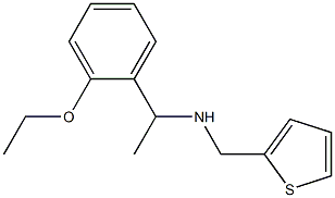 [1-(2-ethoxyphenyl)ethyl](thiophen-2-ylmethyl)amine 结构式