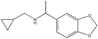 [1-(2H-1,3-benzodioxol-5-yl)ethyl](cyclopropylmethyl)amine 结构式