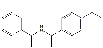 [1-(2-methylphenyl)ethyl]({1-[4-(propan-2-yl)phenyl]ethyl})amine 结构式