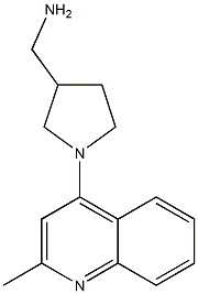 [1-(2-methylquinolin-4-yl)pyrrolidin-3-yl]methylamine 结构式