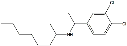 [1-(3,4-dichlorophenyl)ethyl](octan-2-yl)amine 结构式