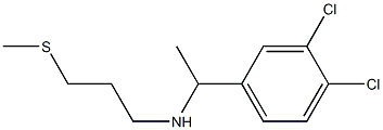 [1-(3,4-dichlorophenyl)ethyl][3-(methylsulfanyl)propyl]amine 结构式