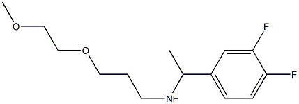 [1-(3,4-difluorophenyl)ethyl][3-(2-methoxyethoxy)propyl]amine 结构式