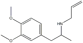 [1-(3,4-dimethoxyphenyl)propan-2-yl](prop-2-en-1-yl)amine 结构式