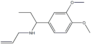 [1-(3,4-dimethoxyphenyl)propyl](prop-2-en-1-yl)amine 结构式