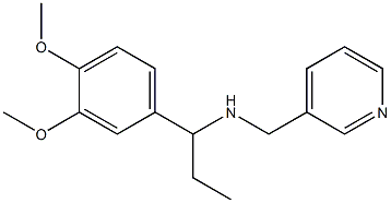 [1-(3,4-dimethoxyphenyl)propyl](pyridin-3-ylmethyl)amine 结构式