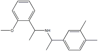 [1-(3,4-dimethylphenyl)ethyl][1-(2-methoxyphenyl)ethyl]amine 结构式