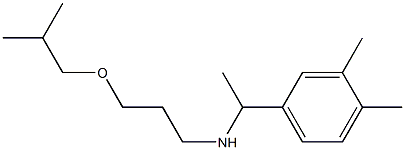 [1-(3,4-dimethylphenyl)ethyl][3-(2-methylpropoxy)propyl]amine 结构式