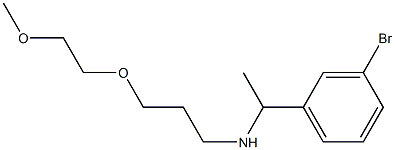 [1-(3-bromophenyl)ethyl][3-(2-methoxyethoxy)propyl]amine 结构式