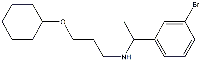 [1-(3-bromophenyl)ethyl][3-(cyclohexyloxy)propyl]amine 结构式