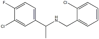 [1-(3-chloro-4-fluorophenyl)ethyl][(2-chlorophenyl)methyl]amine 结构式