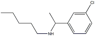 [1-(3-chlorophenyl)ethyl](pentyl)amine 结构式