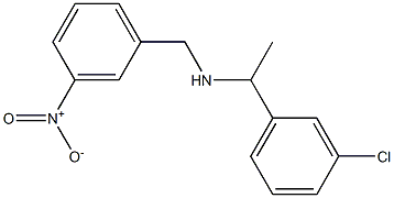 [1-(3-chlorophenyl)ethyl][(3-nitrophenyl)methyl]amine 结构式